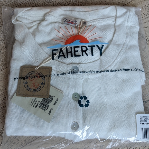 Take 50% off! Faherty Allandria Henley shirt - Picture 3 of 4